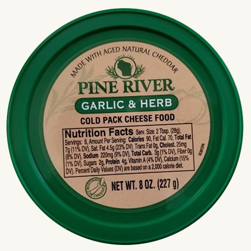 Pine River Cheese Spreads - Garlic & Herb